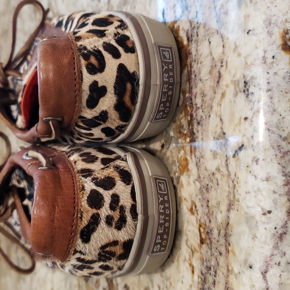 Womens Animal Print Sperry Top Sider Shoes Size 6.5 - Picture 3 of 6